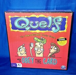 New QUELF The Unpredictable Party Board Game By Spin Master SEALED Complete NIB